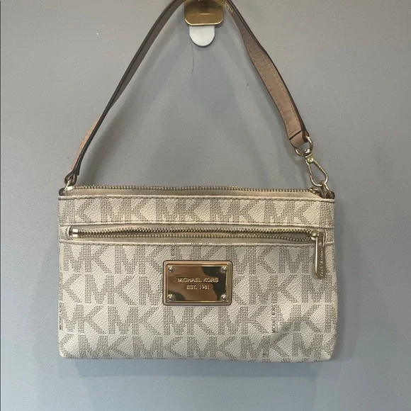 Michael Kors Cream and Tan Shoulder Bag - Picture 1 of 7